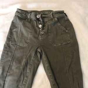 American Eagle Outfitters Women's Olive Jeans